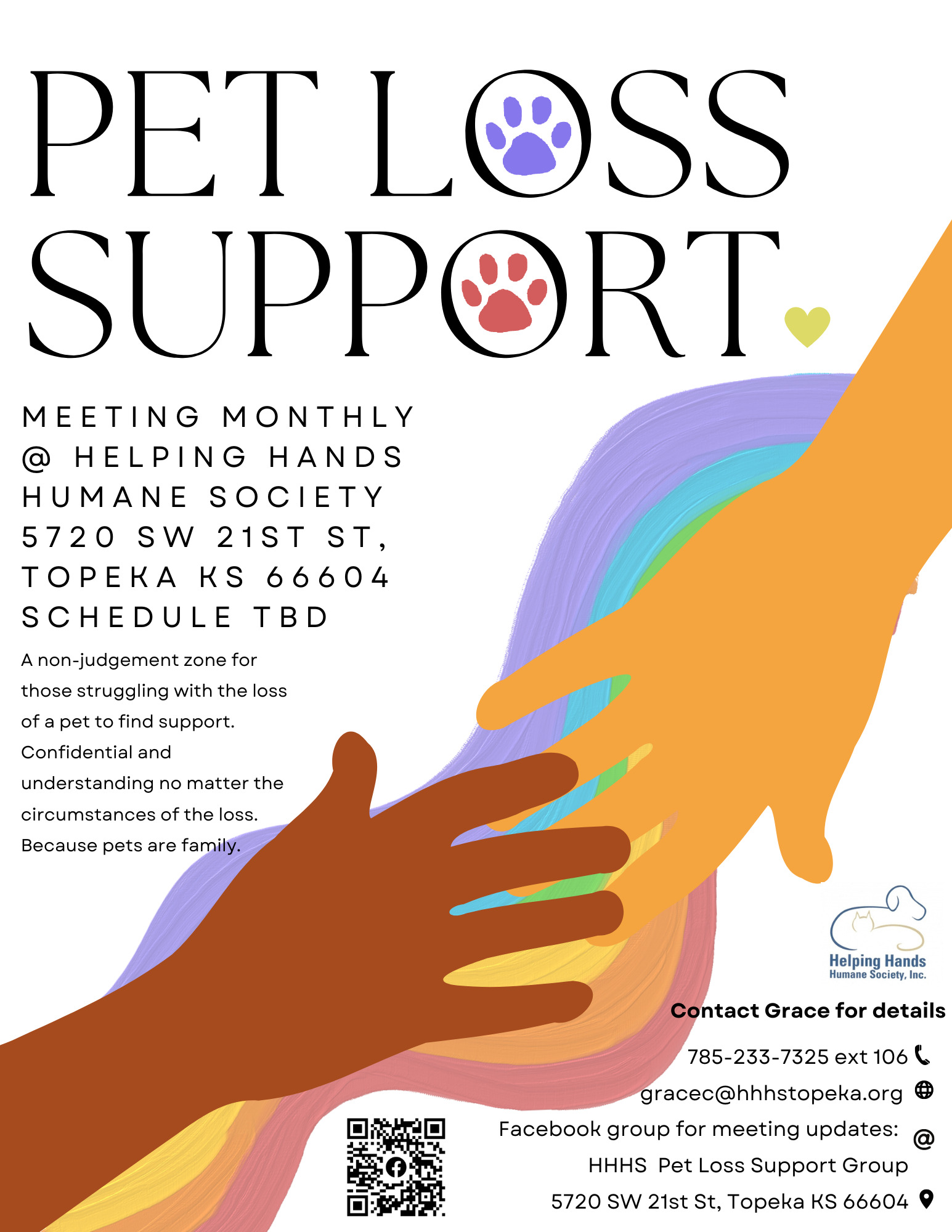 Pet Loss Helping Hands Humane Society